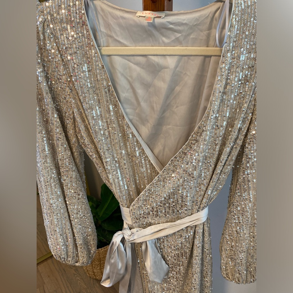 Sequence Wrap Dress - image 2